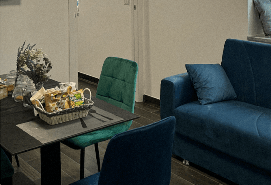 Zona living dell'appartamento Domi