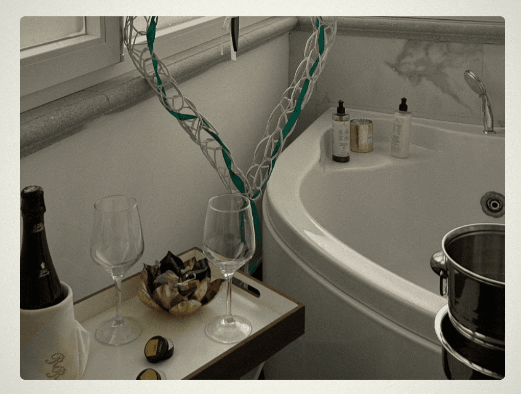 Angolo bagno della Suite Francy