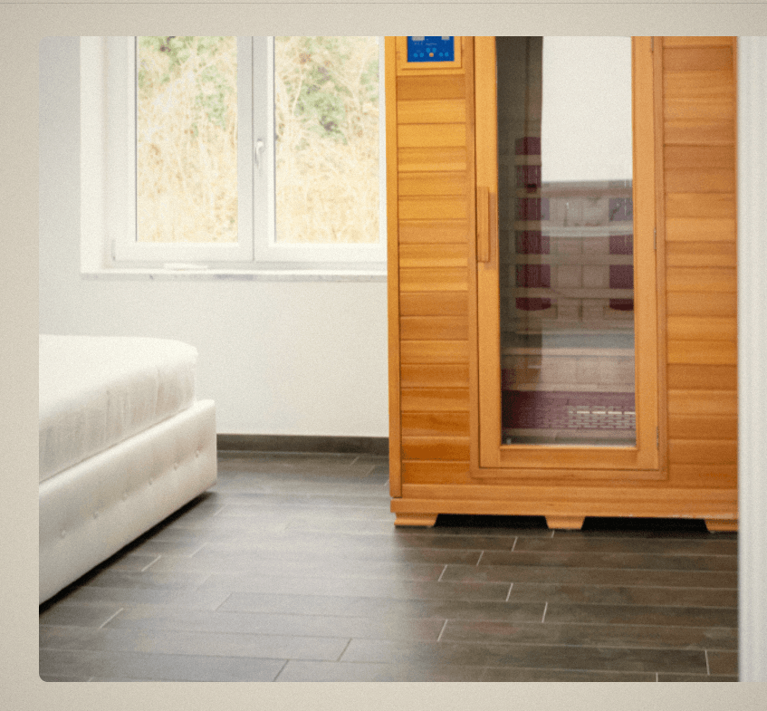 Sauna privata della Suite Francy